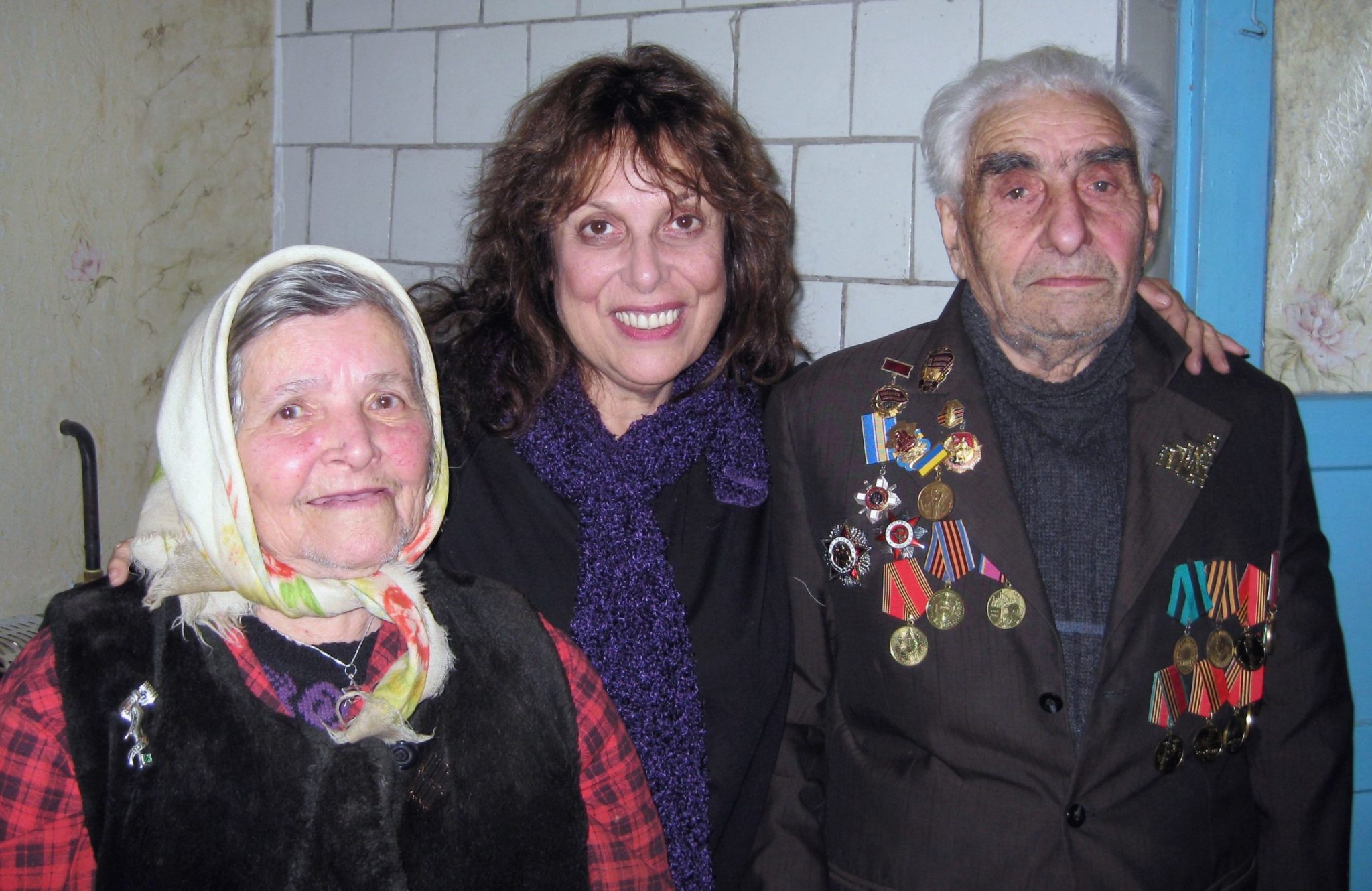 c: Zane Buzby with last Jews in village Malka Abram Dikhtyar