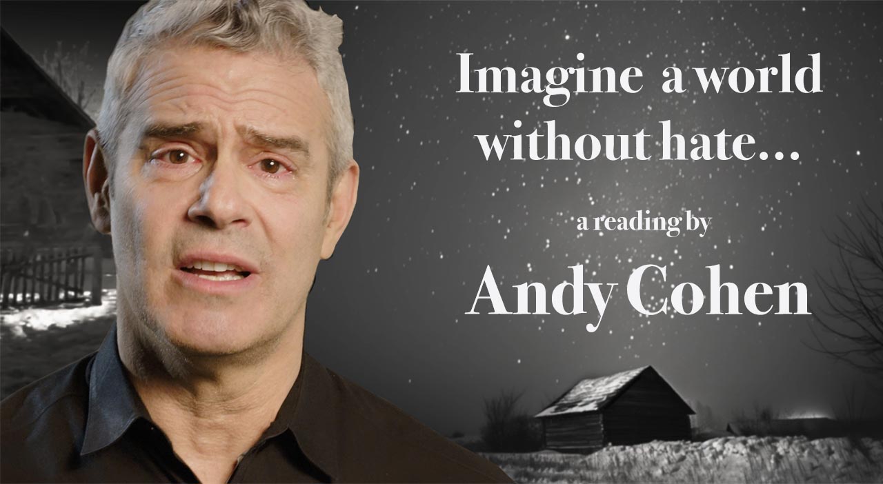 Imagine a World Without Hate - a reading by Andy Cohen